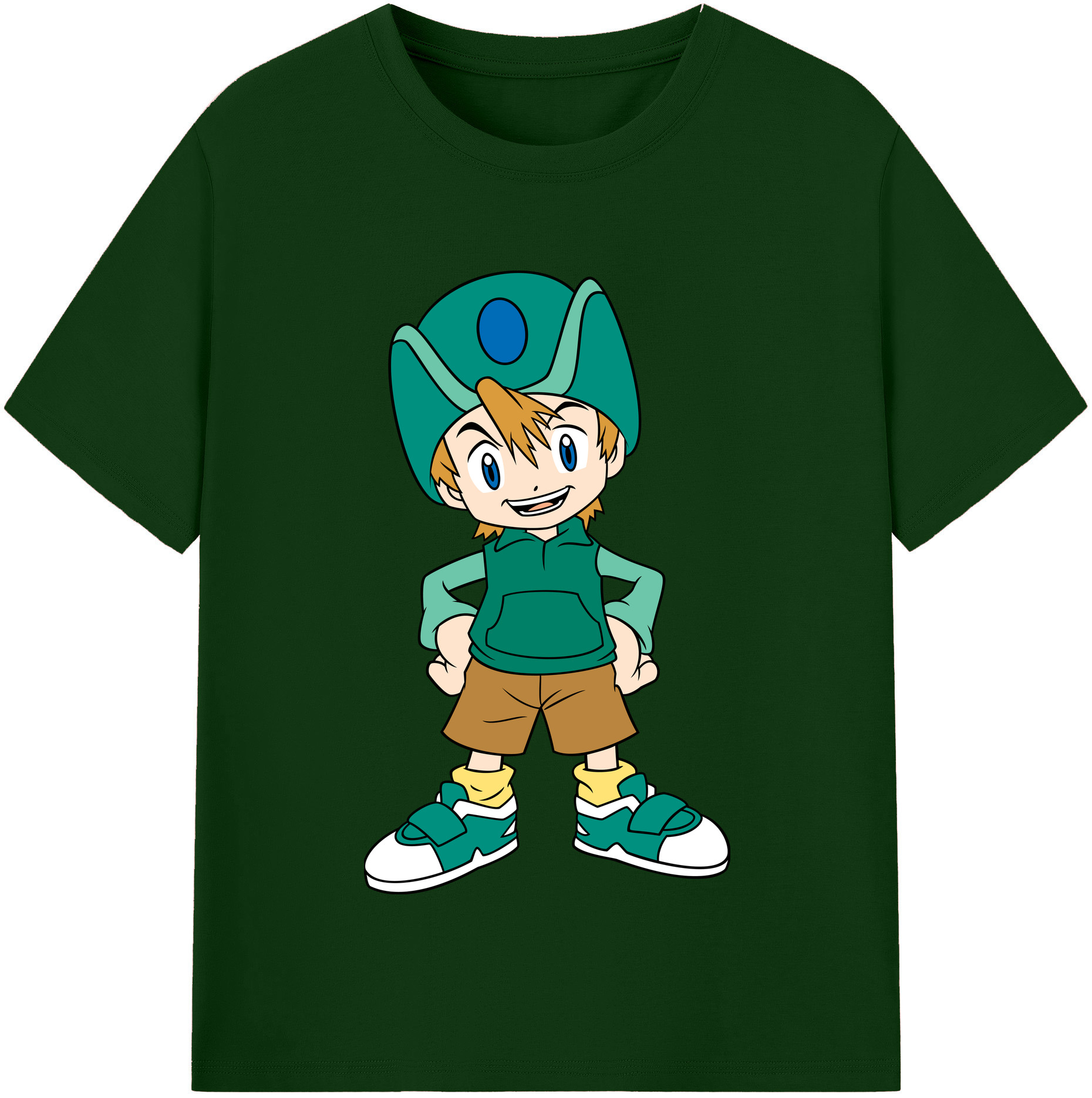（画像用） Digimon デジタルモンスター/デジモン 綿100％半袖Tシャツ（フロントプリント）
